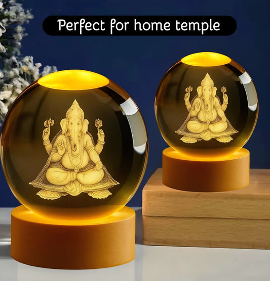Ganesh Crystal LED Lamp