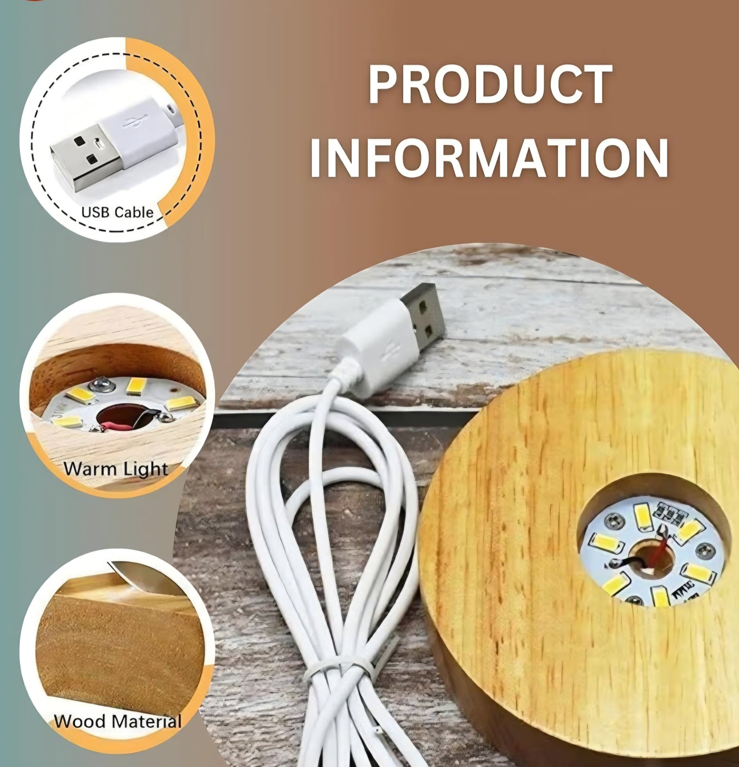 Ganesh Crystal LED Lamp