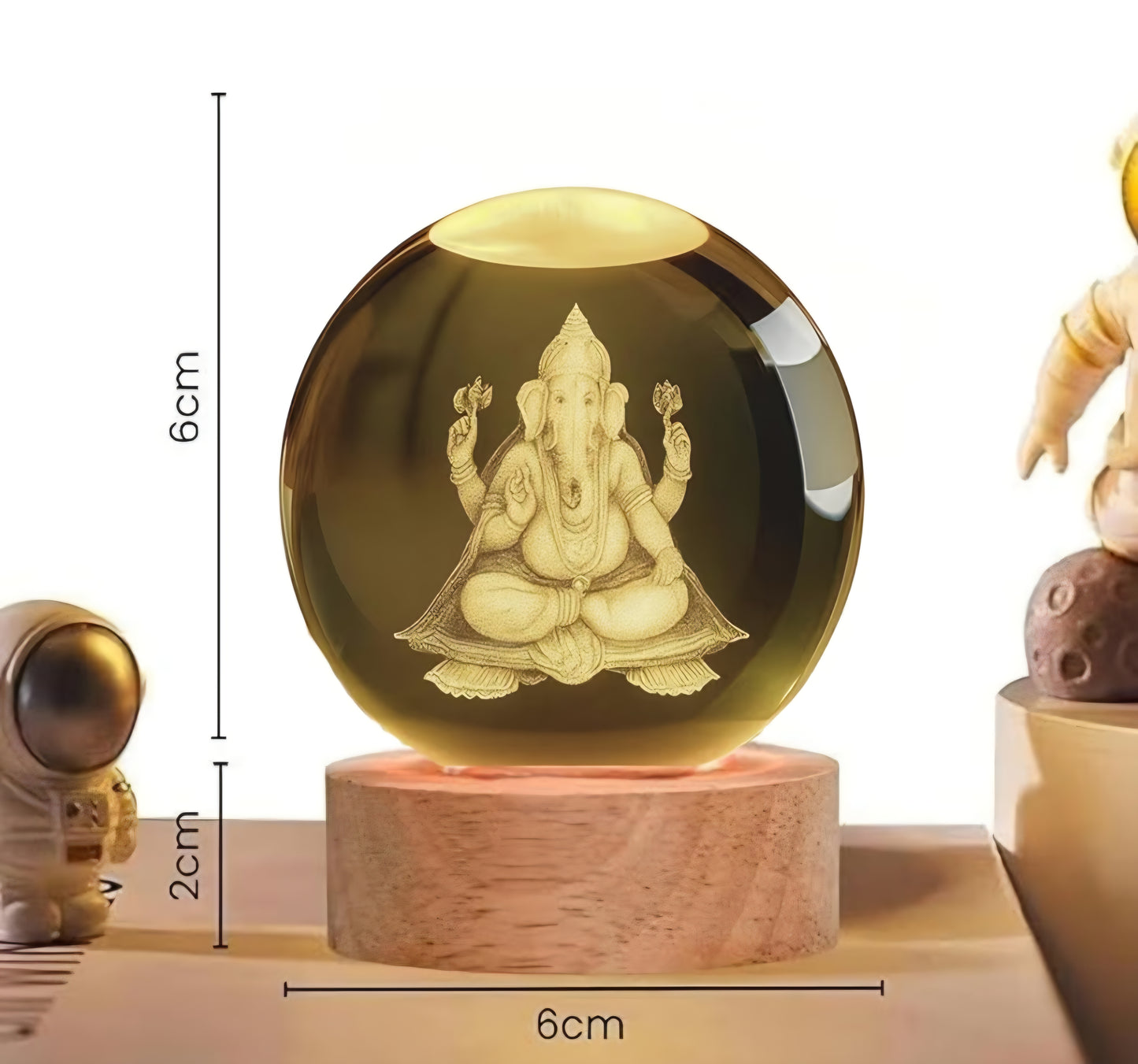 Ganesh Crystal LED Lamp