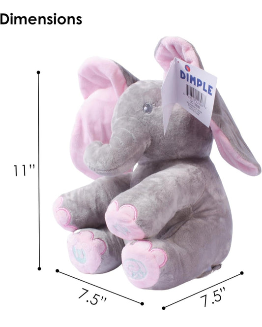Musical Dancing Ears Elephant Soft Toy