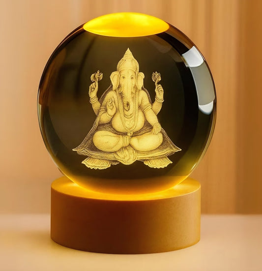 Ganesh Crystal LED Lamp